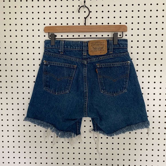 Vintage 505 Orange Tab Levi’s Made in USA Denim Shorts - Picture 2 of 7